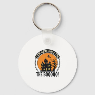 Porte-clés Maison hantée Halloween drôle Boo vintage_1