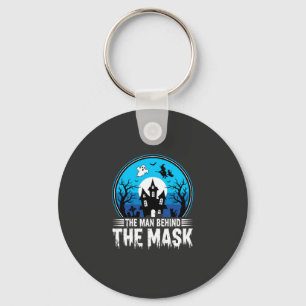 Porte-clés Maison Hantée Halloween Homme Derrière le Masque