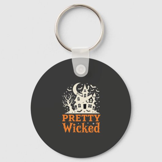 Porte-clés Maison hantée Halloween Pretty Wicked_1 (Recto)
