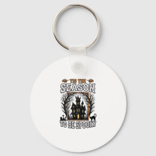 Porte-clés Maison Hantée Saison Épouvante Vintage Halloween D