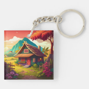 Porte-clés Maison traditionnelle philippine-36543