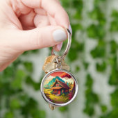 Porte-clés Maison traditionnelle philippine-36543 (main)