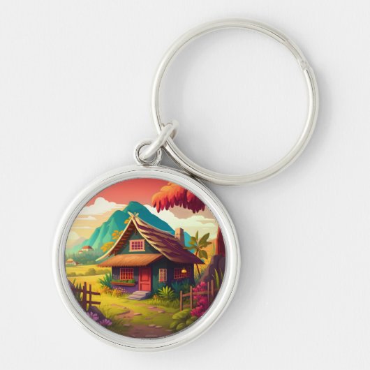 Porte-clés Maison traditionnelle philippine-36543 (Devant)