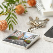 Porte-clés Maisons colorées rue Cremieux - Paris (Côté)