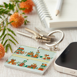 Porte-clés Maisons Wonky