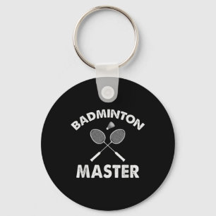 Porte-clés Maître de badminton Joueur de badminton drôle Ra d