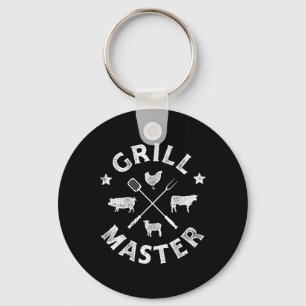 Porte-clés Maître du Grill Drôle de Porc Bbq Barbecue Grillma
