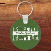 Porte-clés Maître jardinier forestier moderne simple (Recto)