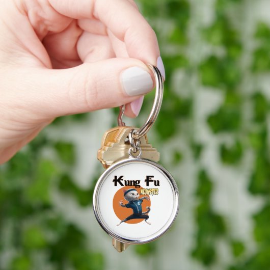 Porte-clés Maître Kung Fu Meow (main)