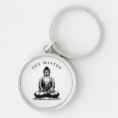 Porte-clés Maître Zen - Méditation Bouddha (Devant)