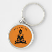 Porte-clés Maître zen - méditation Bouddha Orange (Devant)