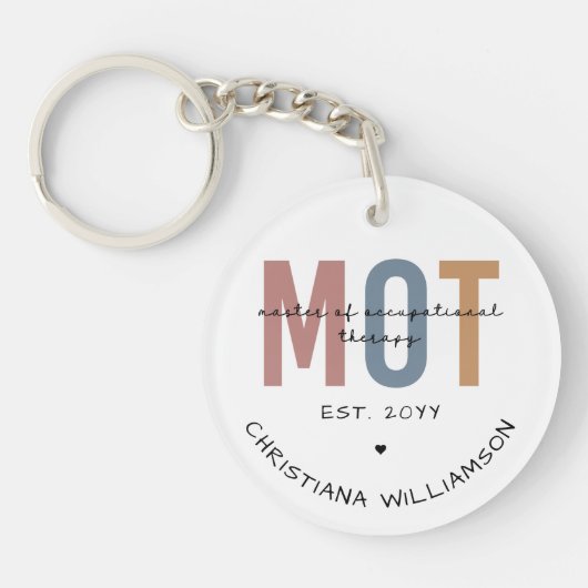 Porte-clés Maîtrise sur mesure de MdT en ergothérapie (Devant)