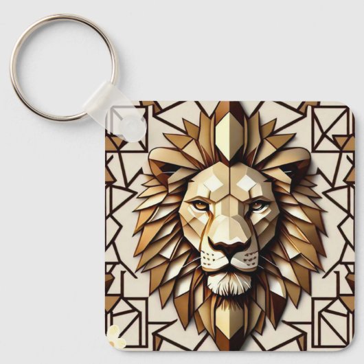 Porte-clés "Majesté géométrique" (Recto)