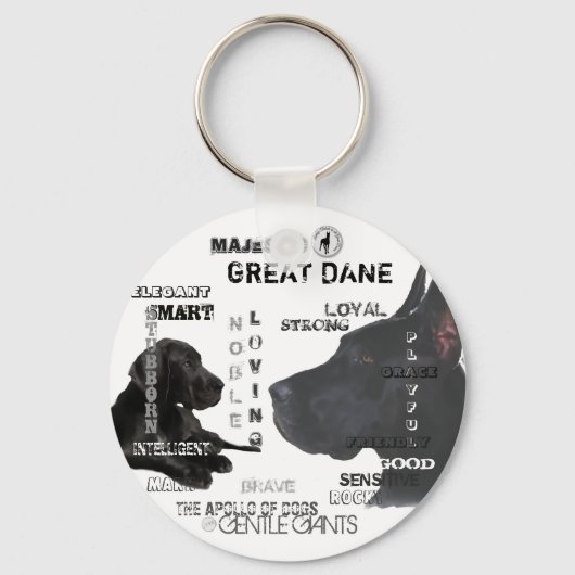 Porte-clés Majestic Great Danes (Recto)