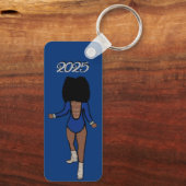 Porte-clés Majorette / Danseuse Porte - clé Bleu Tigre d'arge (Verso)