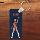 Porte-clés Majorette / Danseuse Porte - clé Rouge Hornet B (Verso)