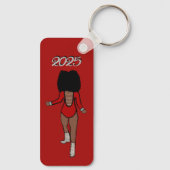 Porte-clés Majorette/ Danseuse Porte - clé Rouge Tigre d'arge (Verso)