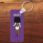 Porte-clés Majorette/ Danseuse Porte - clé Tigre pourpre A (Verso)