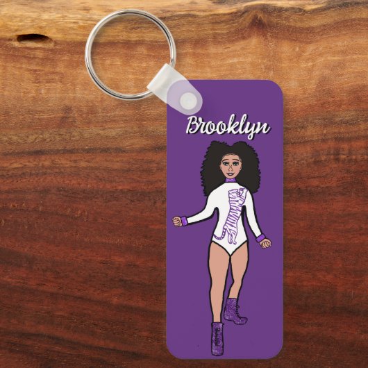 Porte-clés Majorette / Danseuse Porte - clé Tigre pourpre B (Recto)