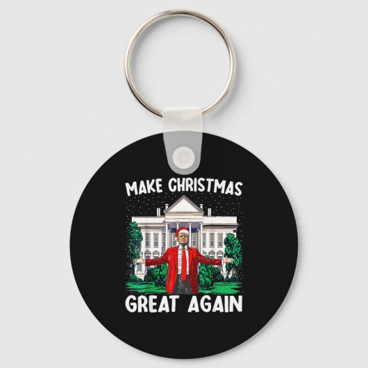 Porte-clés Make Christmas Great Again Xmas Funny Trump Pajama (Recto)