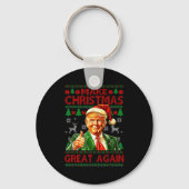 Porte-clés Make Christmas Great Again Xmas Funny Trump Pajama (Recto)