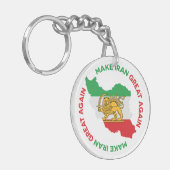 Porte-clés Make Iran Great Again Persian (Devant gauche)