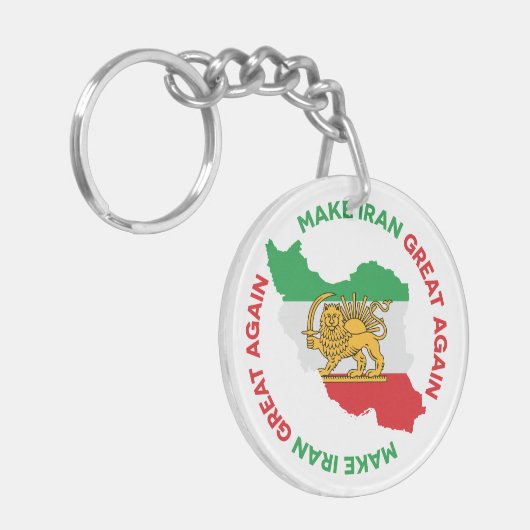Porte-clés Make Iran Great Again Persian (Devant gauche)