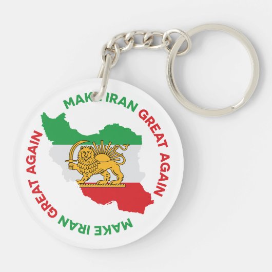 Porte-clés Make Iran Great Again Persian (Dos)