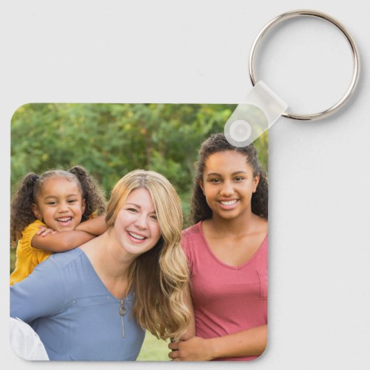 Porte-clés Make It Yourself - Custom Double Sided 2 Photo (Dos)