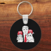 Porte-clés Make Pets Safe Again Election Mega Trump Funny Det (Recto)