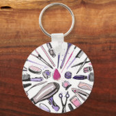 Porte-clés Makeup circle design (Recto)