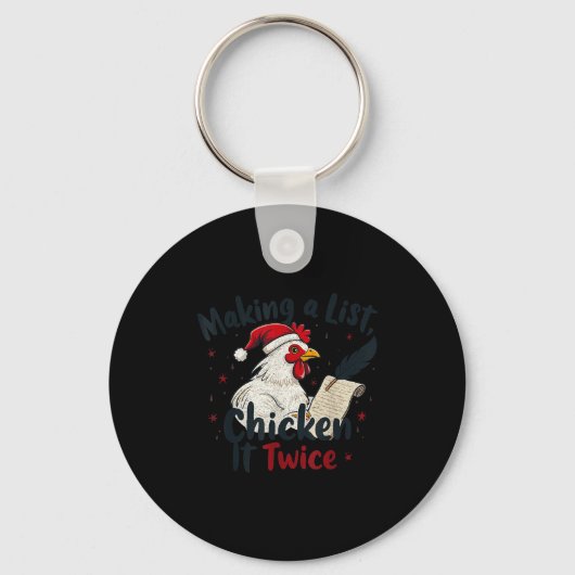 Porte-clés Makin A List Chicken It Twice Funny Chicken Christ (Recto)