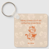 Porte-clés Making Commas Count Captivating Connections Gramma (Recto)