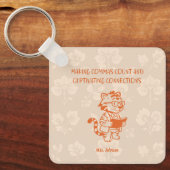 Porte-clés Making Commas Count Captivating Connections Gramma (Recto)