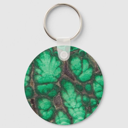 Porte-clés Malachite à motifs verts (Recto)