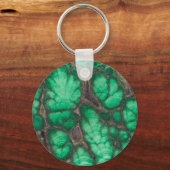 Porte-clés Malachite à motifs verts (Recto)