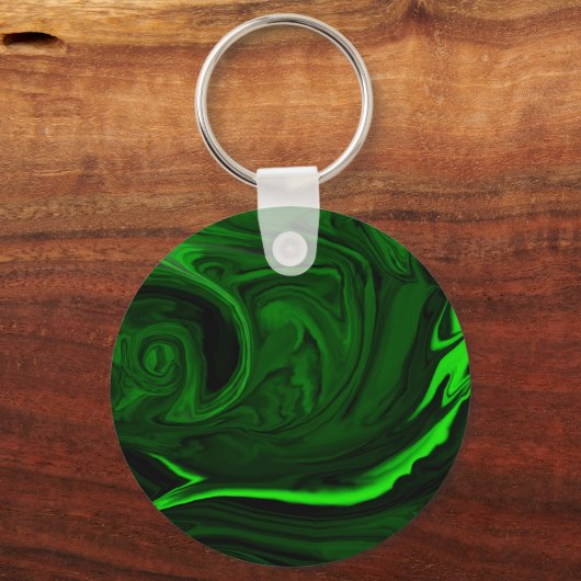 Porte-clés malachite vert texture (Recto)