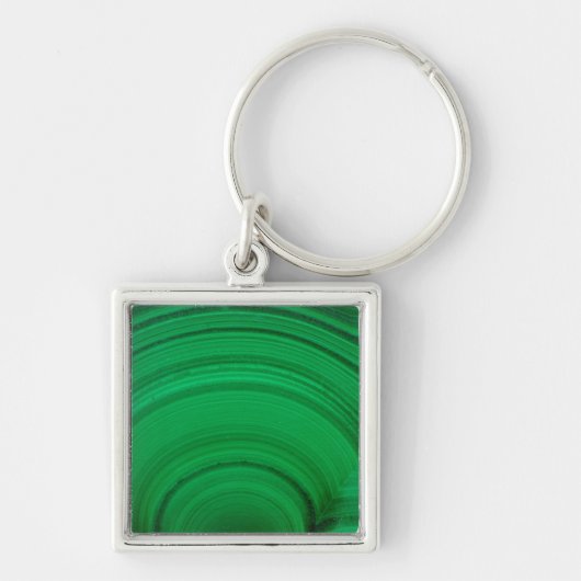 Porte-clés Malachite verte en gros plan (Devant)