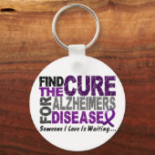 Porte-clés MALADIE D'ALZHEIMERS Trouvez Le Cure 1 (Recto)
