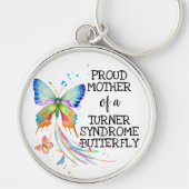 Porte-clés Maladie de Turner mère de conscience papillon (Devant)