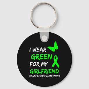 Porte-clés Maladie Du Rein Je Porte Le Vert Pour Ma Petite Am