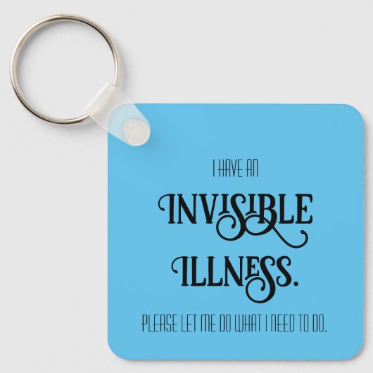 Porte-clés Maladie invisible (Recto)