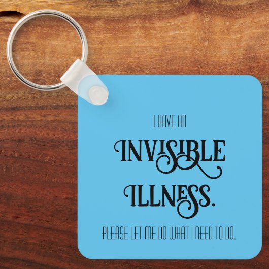 Porte-clés Maladie invisible (Recto)