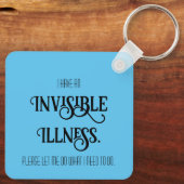 Porte-clés Maladie invisible (Verso)