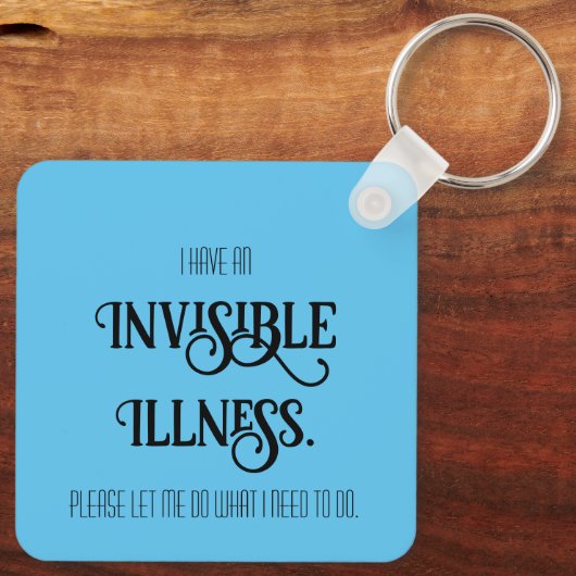 Porte-clés Maladie invisible (Verso)