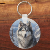 Porte-clés Malamute d'Alaska (Recto)