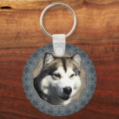 Porte-clés Malamute d'Alaska (Recto)