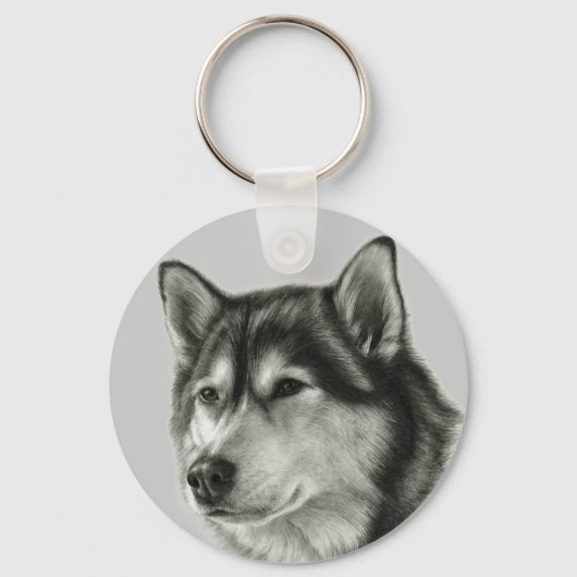 Porte-clés Malamute d'Alaska (Recto)