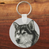 Porte-clés Malamute d'Alaska (Recto)