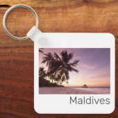 Porte-clés Maldives Ocean Indian Beach Sunset Island Souvenir (Recto)
